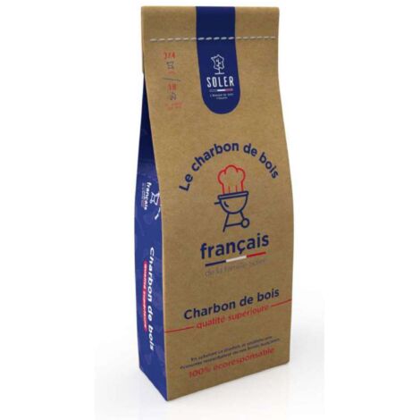 Soler Charbon de bois qualité supérieure 20L noir