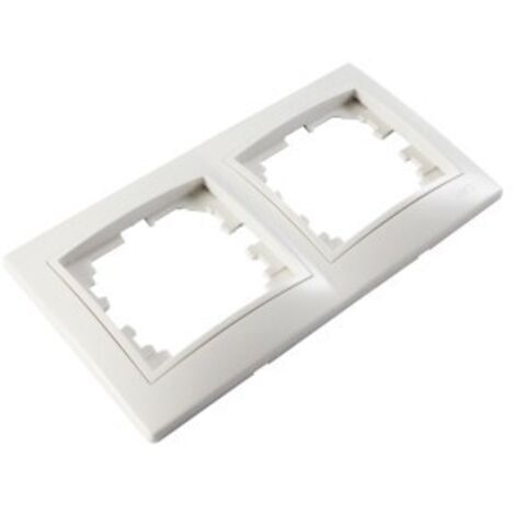 SOLERA 42956 Rahmen für 2 horizontale Elemente White 154X81X10MM S.Europa, Neutral