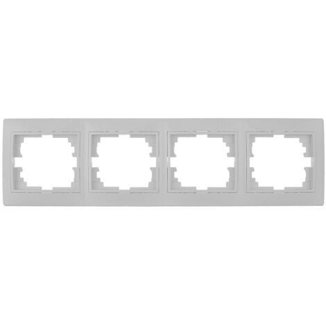 SOLERA 42962 Cornice orizzontale per 4 elementi Bianco 296X81X10MM S.Europa, 50 W, Neutro
