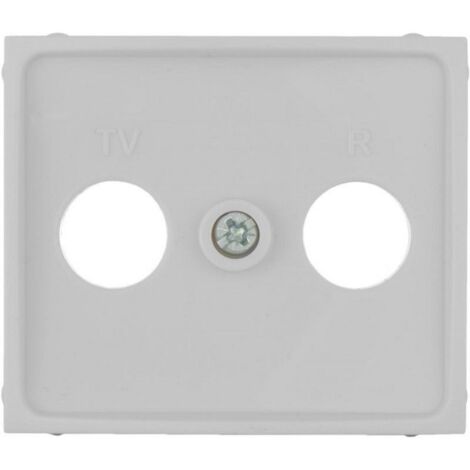 SOLERA 42999 Abdeckung Universal OHNE Rahmen für Steckdose DE TV/R SIGNAL Farbe White S.Europe, Neutral