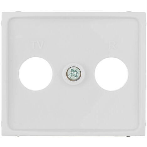 SOLERA 42999 Cover Universal SENZA cornice per la presa DE TV/R SIGNAL Colore White S.Europe, Neutral