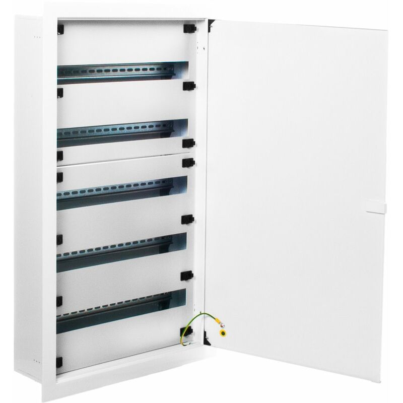 

Solera armario Stellbox metalico con puerta 120 módulos 5 filas dimensiones para empotrar 545x885x(140 a 165) instalacion empotrada