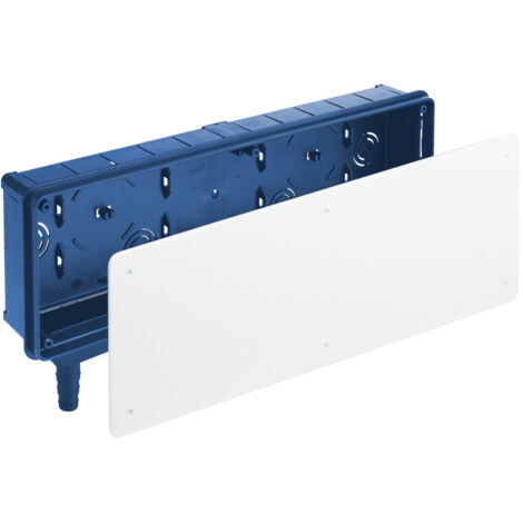 Solera – Boîte d'encastrement mural pour pré-installation climatisation – Sortie d'eau verticale – 30 entrées – IP40 IK07 – Dimensions 430x147x65mm