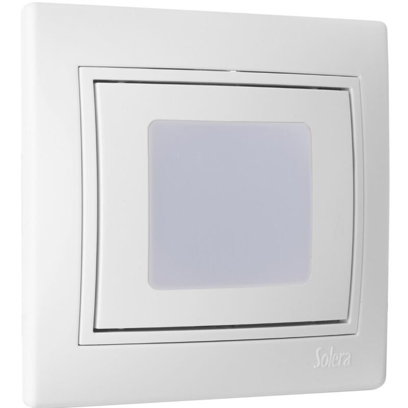 

Solera europa piloto de escalera 3 colores con marco empotrado 10A empornamiento rapido blanco