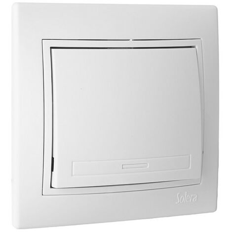 Solera – Interrupteur bipolaire 10AX 250V pour installation électrique – Contacts argentés à haut pouvoir de coupure – Vissage pour maintien sécurisé - ERP22U