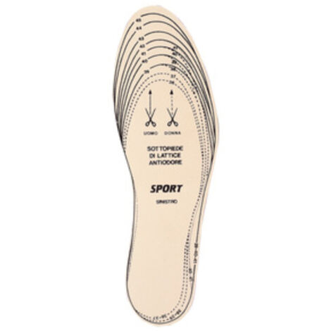 SOLETTE DX-SX SPORT MISURA DA 36 A 46- 24,0 paia
