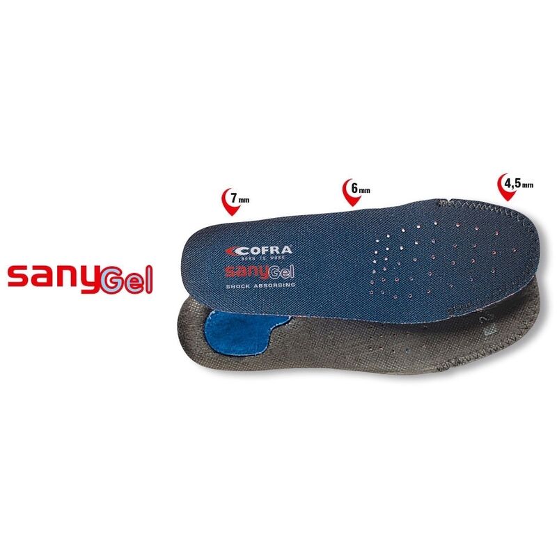 Image of Cofra - Solette per scarpe Sany Gel-44 Outlet - Blu - 44 - Blu