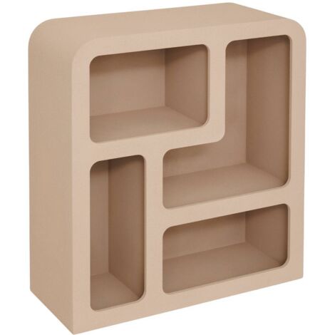 Soleya Regal 4 Ebenen mittelbeige 75x30cm - Atmosphera créateur d'intérieur