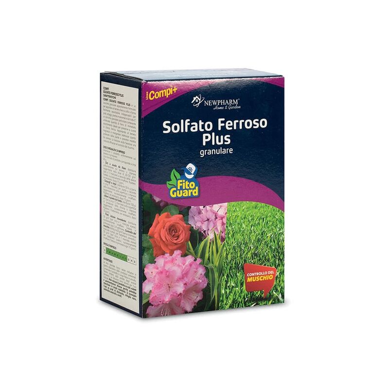 Solfato Di Ferro (II) 750g – Concime Verde Per Piante E Prato, Antimuschio E Chiarificante Acqua