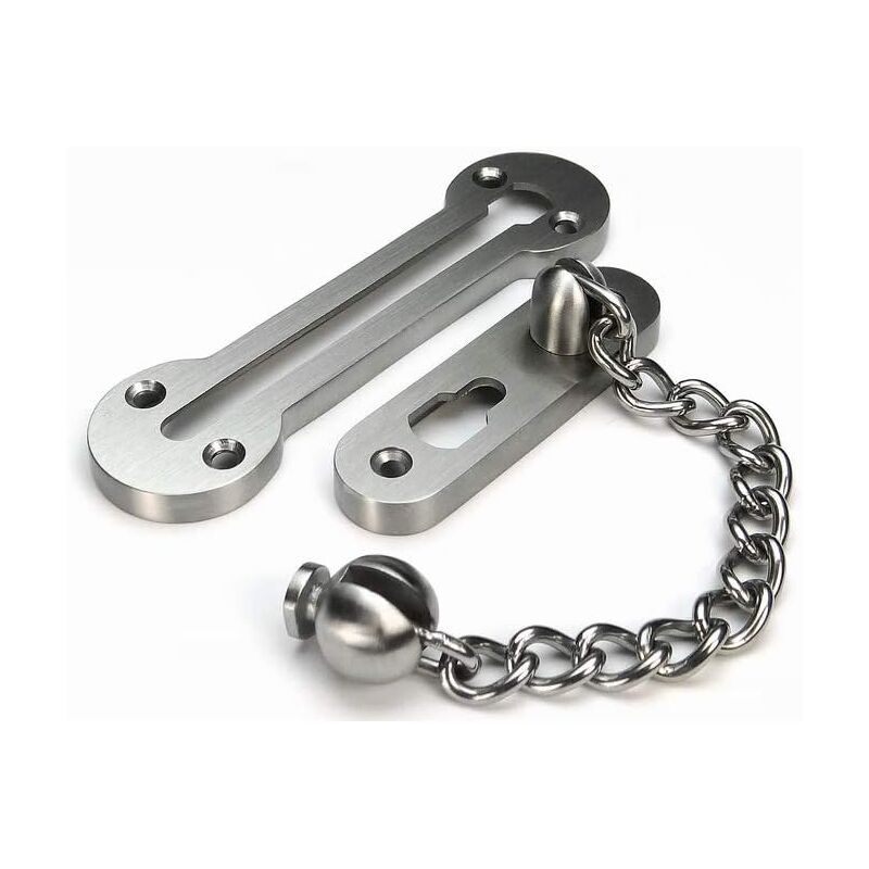 Solid 3MM en acier inoxydable 304 extra-épais Chaîne de porte sécurité Coulissant à Chaîne chaine pour porte d'entrée