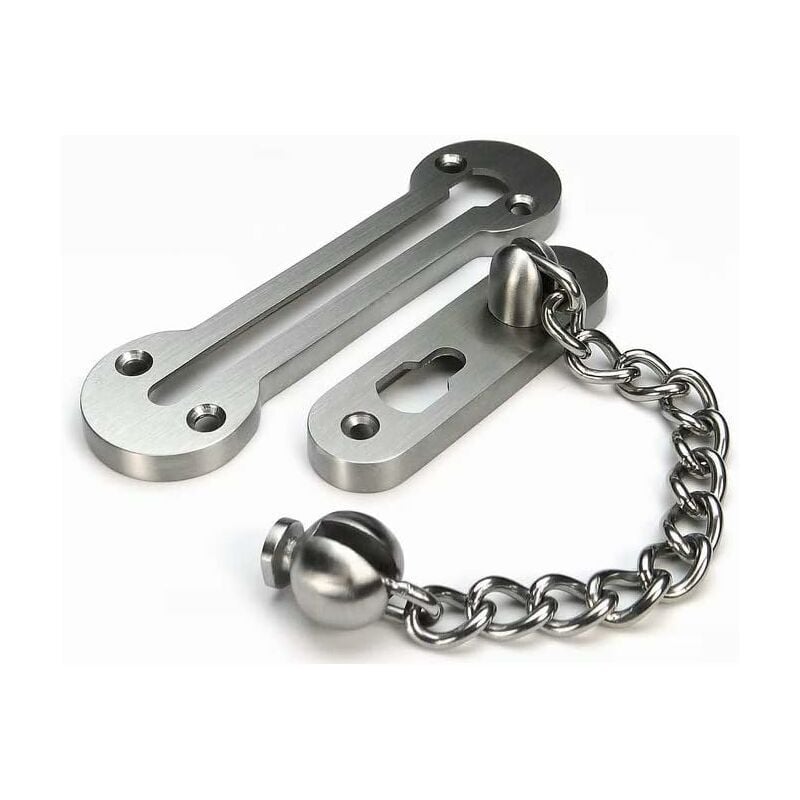 Solid 3MM en acier inoxydable 304 extra-épais Chaîne de porte sécurité Coulissant à Chaîne chaine pour porte d'entrée,