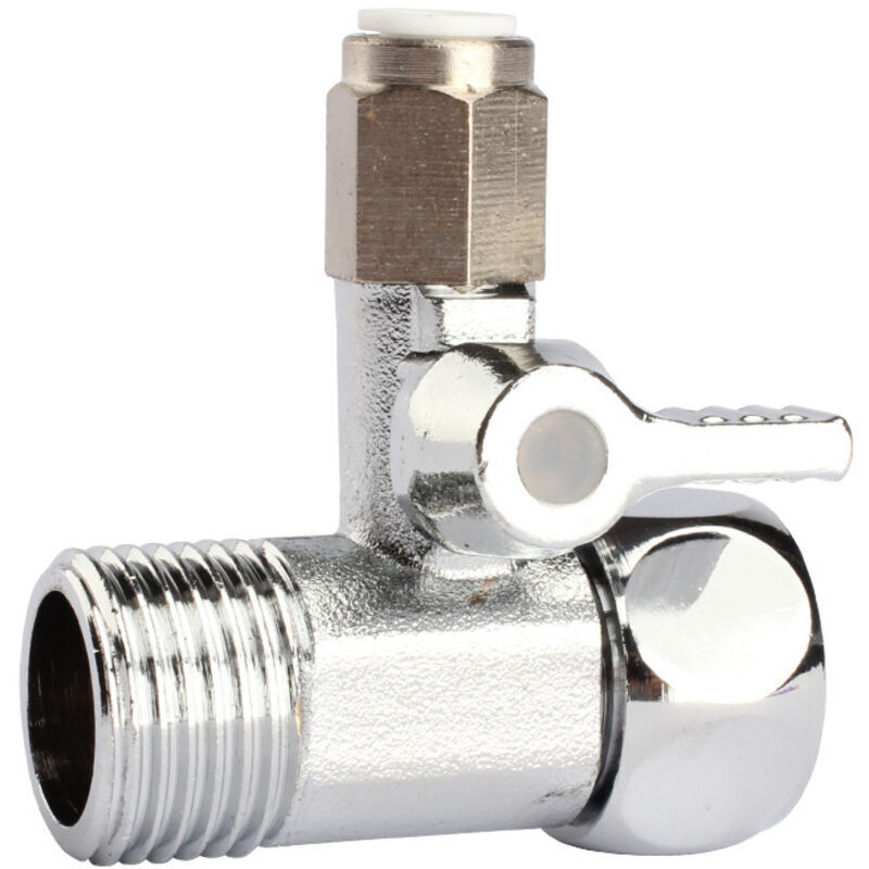 Image of Solid Brass Three-Way Valve, Integrated Connector&hellip;