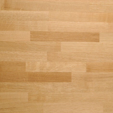 Solid Prime Oak Wooden Worktop Upstand 3M x 80mm x 18mm