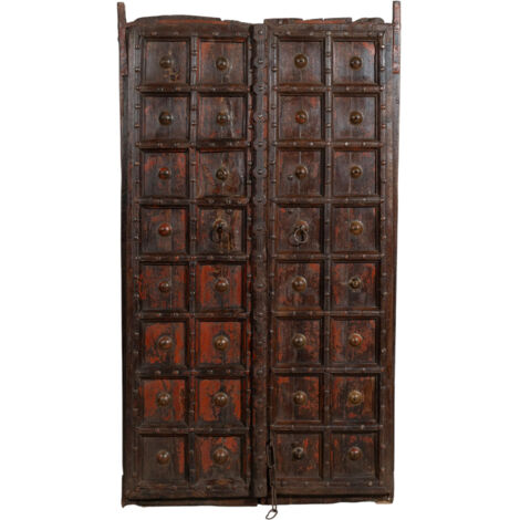 Solid wood and iron door for interior or exterior use old medieval