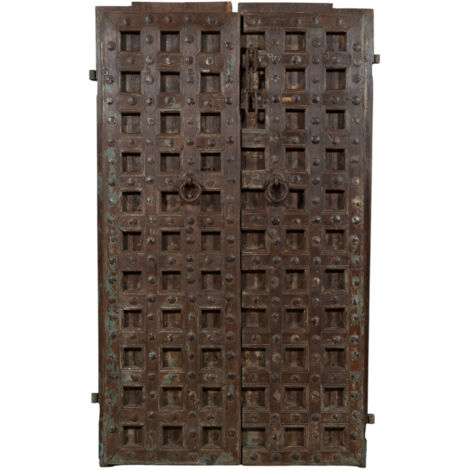 Solid wood and iron door for interior or exterior use old medieval
