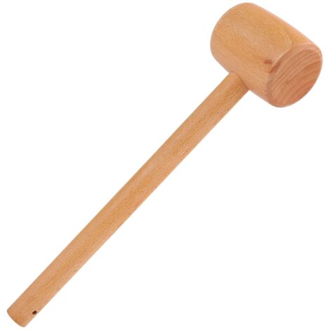 Solid Wood Hammer Leather Craft Tools Carving Beech Hammer Hand&8209Made DIY Carpenter Mallet