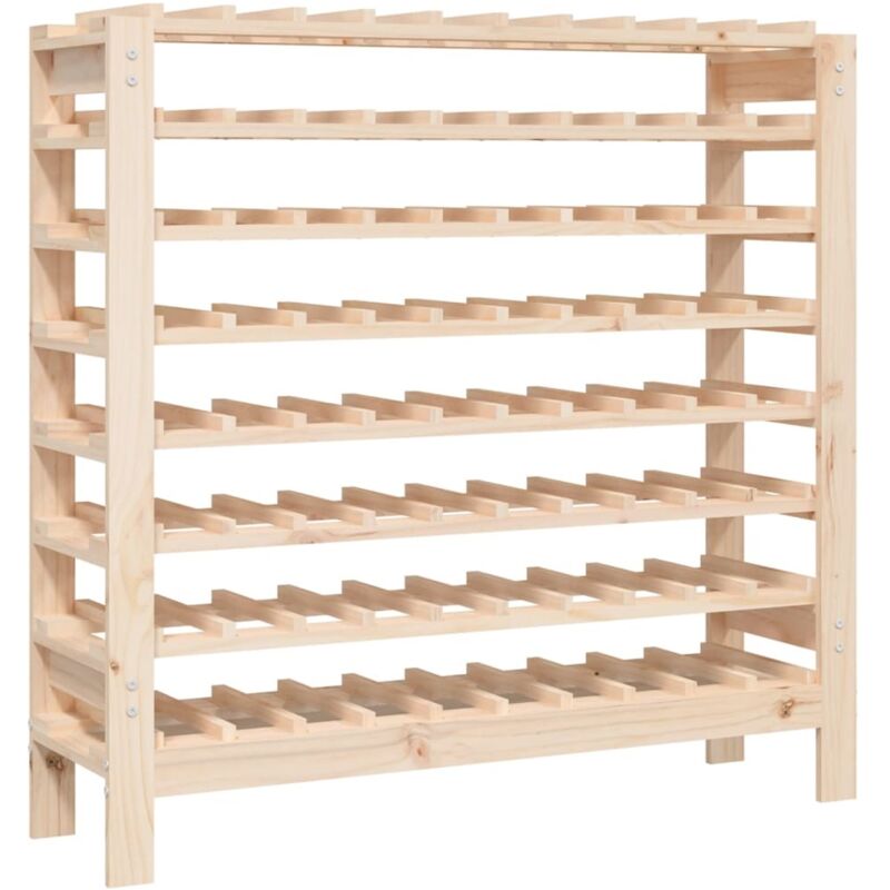 Vidaxl Wine Rack 109.5X30X107.5 Cm Solid Wood Pine, Brown