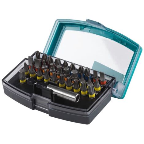 Solide Wolfcraft Bitbox mit magnetischem Bithalter und 31 Bits (2975000)