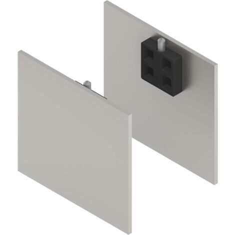 SOLIDO 100/HELM Abdeckkappen-Set Blende H/G Abstandsprofil 2x15/1x9 mm Edelstahl
