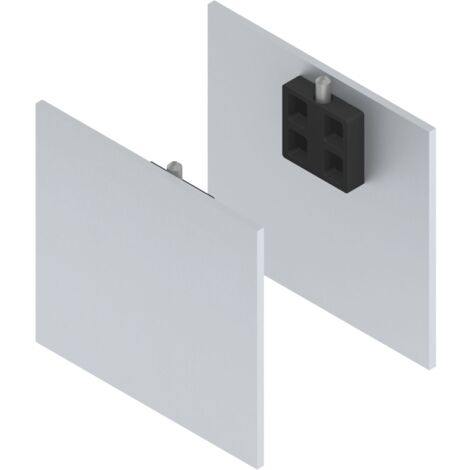 SOLIDO 100/HELM Abdeckkappen-Set Blende H/G Abstandsprofil 2x15/1x9 mm silber