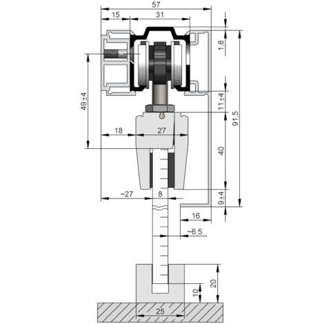 SOLIDO 100/HELM Abdeckkappen-Set Technikblende Abstandsprofil 15 silber eloxiert