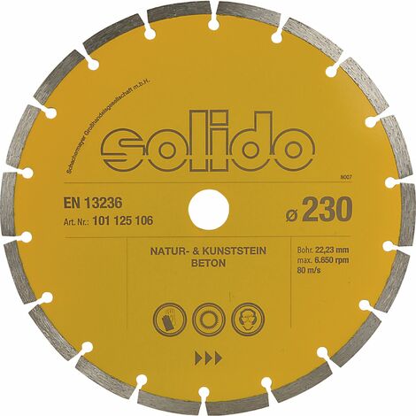 SOLIDO Diamant Handtrennscheibe Turbo 230 x 22,23 mm