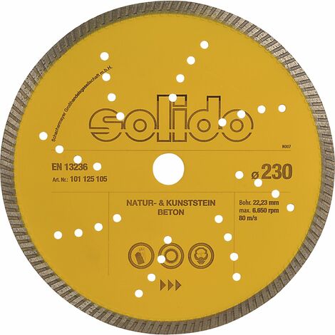 SOLIDO Diamant Trennscheibe 230 x 2.4 mm Beton Stein Baustellenmaterial