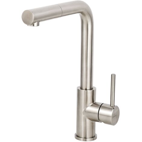 Solido Küchenarmatur CABL003IU Eco schwenkbarer & ausziehbarer Wasserhahn - druckfeste Armatur, Edelstahl