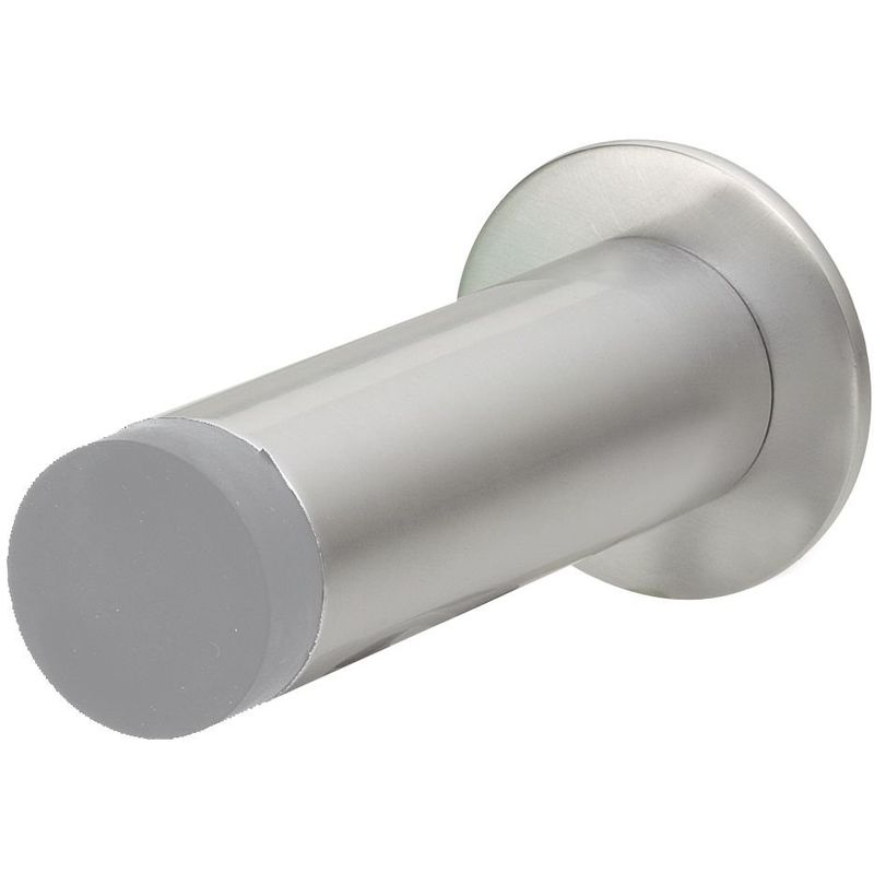 Image of Solido - muro della porta cuscinetto ø 20 mm lunghezza: 80 mm Fermaporta Alluminio argento 1 pezzi