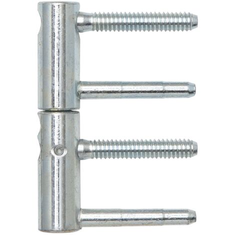 Solido Türband Zargenband verstellbar Einbohrband 2-tlg. m. Zylinderkopf, für Holztür,Band ø 20 mm, Stahl verzinkt