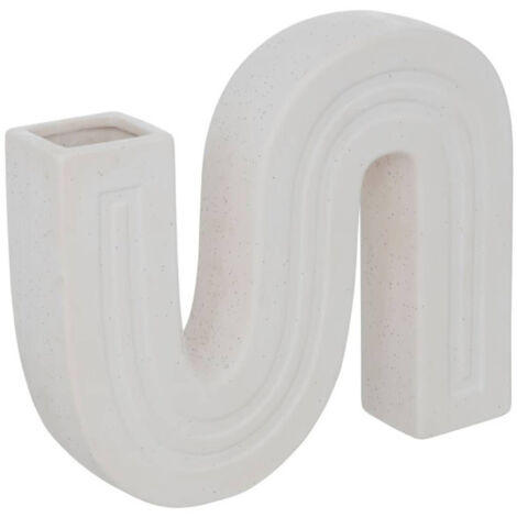 Soliflore en Céramique "Olme" 24cm Blanc