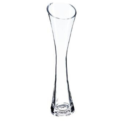 Soliflore en Verre Évasé "Tia" 30cm Transparent