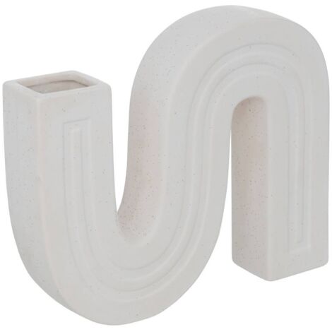Soliflore  Keramik - weiß - H.24 -8 cm