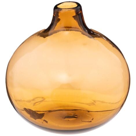 Soliflore verre ambre D12cm - Atmosphera créateur d'intérieur