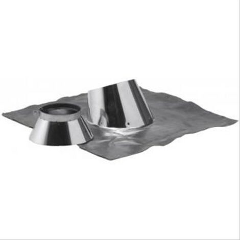 Solin 30/45° double paroi inox/inox 80/130