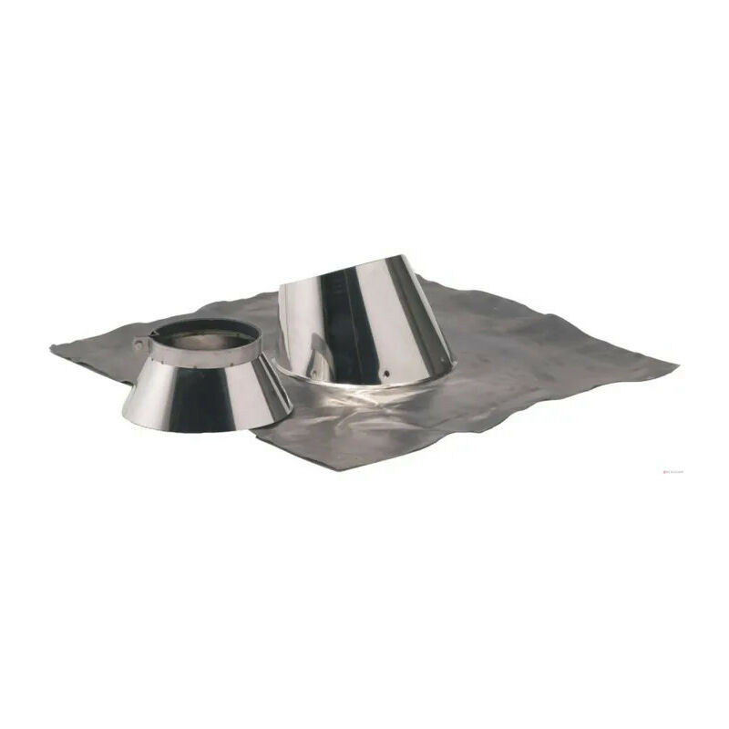 Solin inox TEN 14188 Duo TEN 5° à 30° avec collet D180/230mm