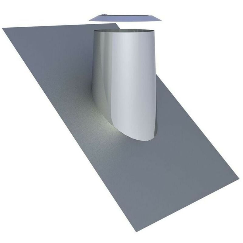 Solin de toit ø 60/100 mm pour une inclinaison de 36-45°