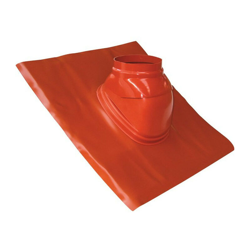 Solin plomb TEN 461483 pente 5° à 25° brun orangé avec rotule D125mm