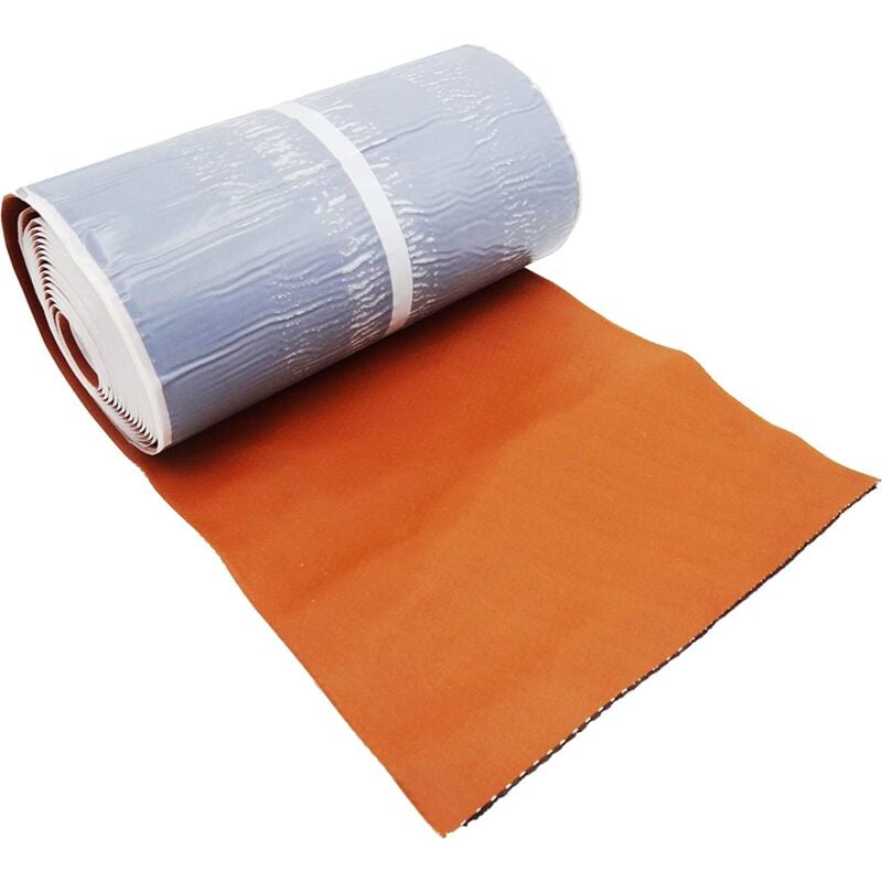 Solin rouge en rouleau auto-adhésif epdm 30 cm x 5 m