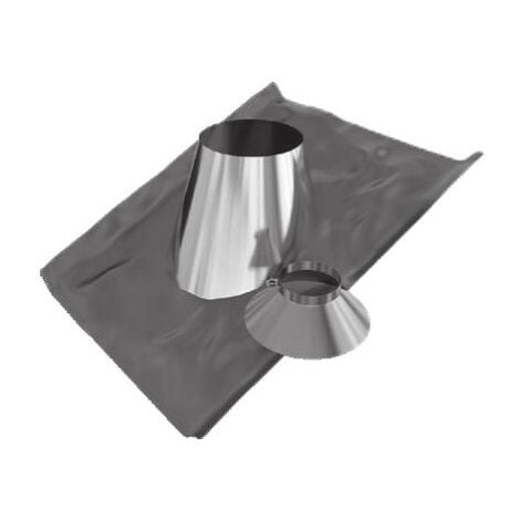Solin TEN 230125 inox 30° à 45° avec collet D125mm