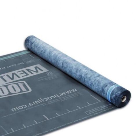 Écran de sous-toiture triple couche 0,40mm – Largeur 1,5m – Longueur 50m – Résistance diffusion 125 – Température -40°C à +100°C – Proclima