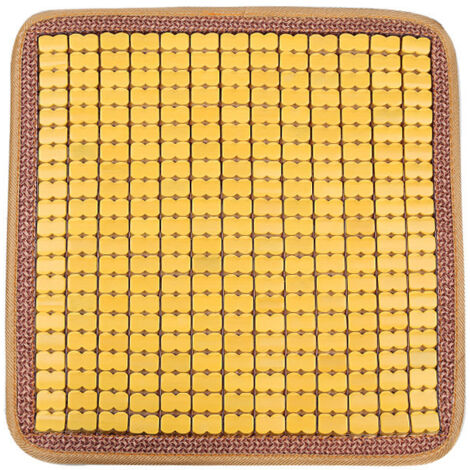 Sollbry 1 alfombrilla de baño refrescante, alfombrilla de baño cuadrada, cojín para asiento de coche, cojín para sauna, cojín cuadrado para silla, funda protectora de madera para asiento de coche, sof
