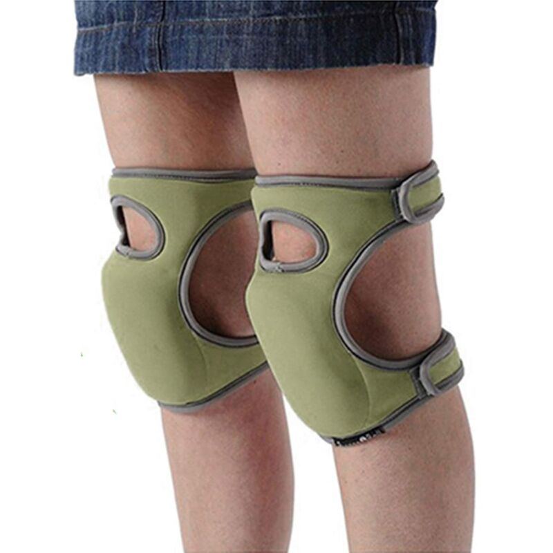 1 paire de genouillères de jardinage en mousse ultra douce et réglable pour le jardin, les travaux ménagers - Sollbry