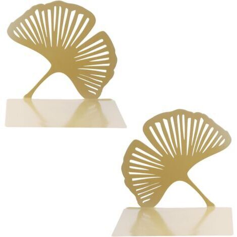 Sollbry 1 Paire Serre-Livres en Métal, Presse-Livres, Bloc Livre pour Étagère, Bookends, Cale Livre, Base Antidérapante pour Bureau, École, Domicile (Or)