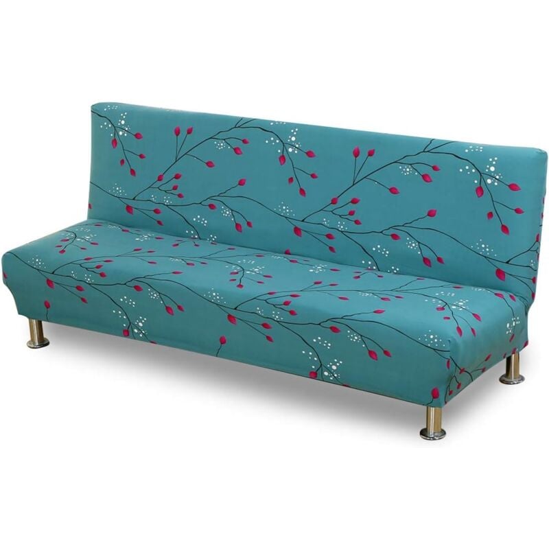 1 pieces Housse de Housse de Canapé Elastique Banquette lit Couverture de Impression Florale (190-210cm) - Sollbry
