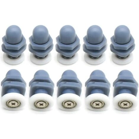Sollbry 10 einzelne Duschtürschienen/Räder/Riemenscheiben/Führungen, 23 mm Durchmesser