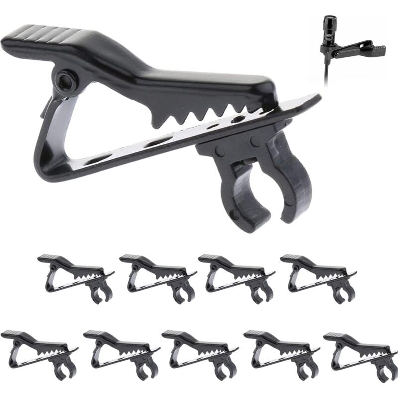 Image of 10 pezzi clip per cravatta microfono rimovibile clip per bavero mini clip per microfono clip per microfono di ricambio clip per supporto microfono, 6