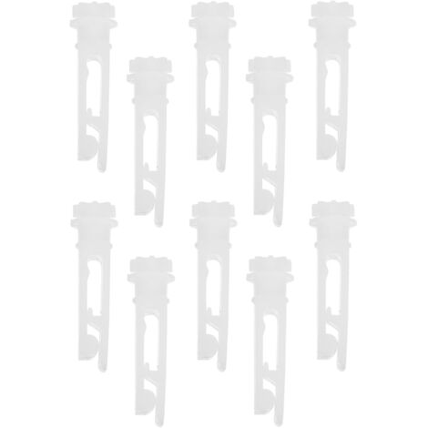 Sollbry 10 pièces Accessoires de Rideaux Verticaux Lot de Poulies pour Rideaux de Réparation Faciles à Installer Compatibles avec Types de Décors et Environnements