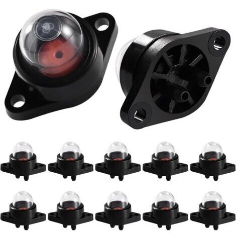 Sollbry 10 Pièces Ampoule Amorçage, Carburateur Pompe à Ampoule D'amorçage, Bulle D'huile de Carburateur, Compatible avec Poulan 530071835 530047213 Scie à Gaz