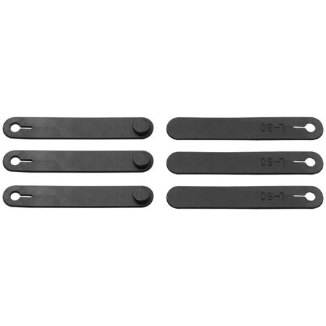 Sollbry 10 Pièces Câble de Organisateur Elastique Caoutchouc Noir pour Alimentation de Voiture Moto Bureau Attaches de Câble Universelles Pince en Caoutchouc Attaches de Câble Support Organisateur